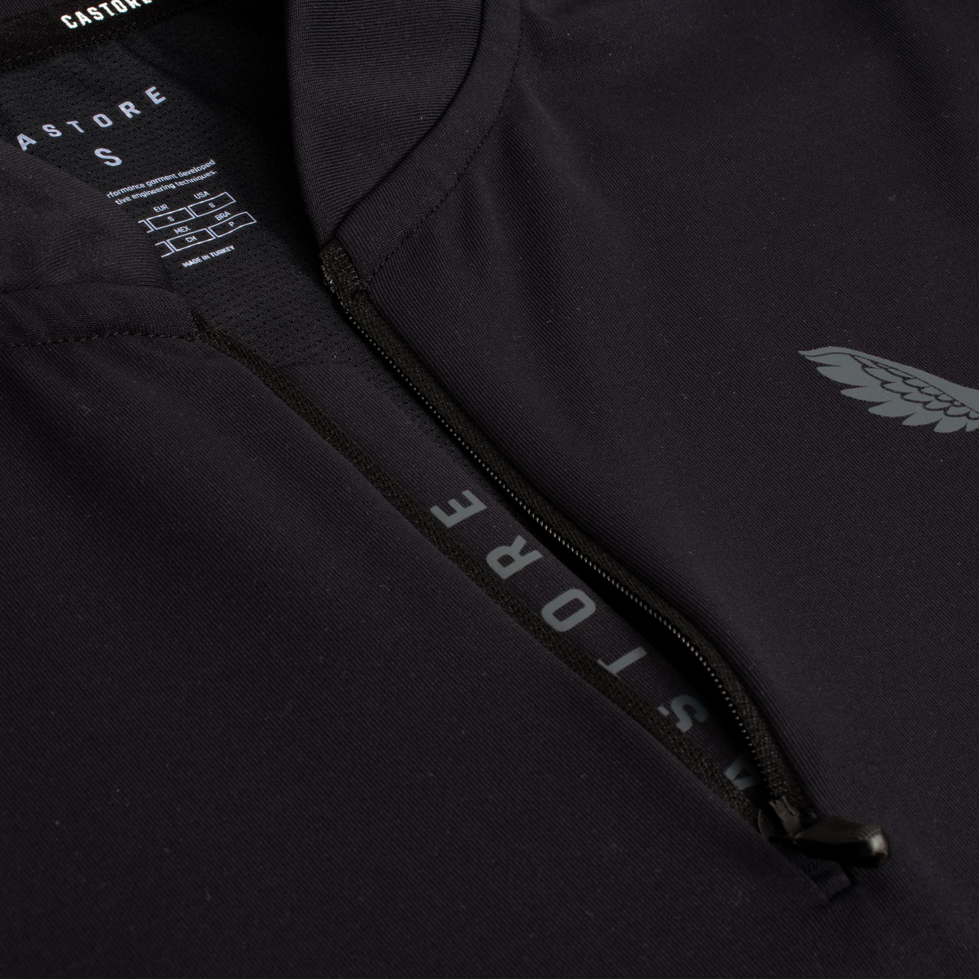 Castore Soft Shell Tech 1/2 Zip Mens Golf Mid Layer Black